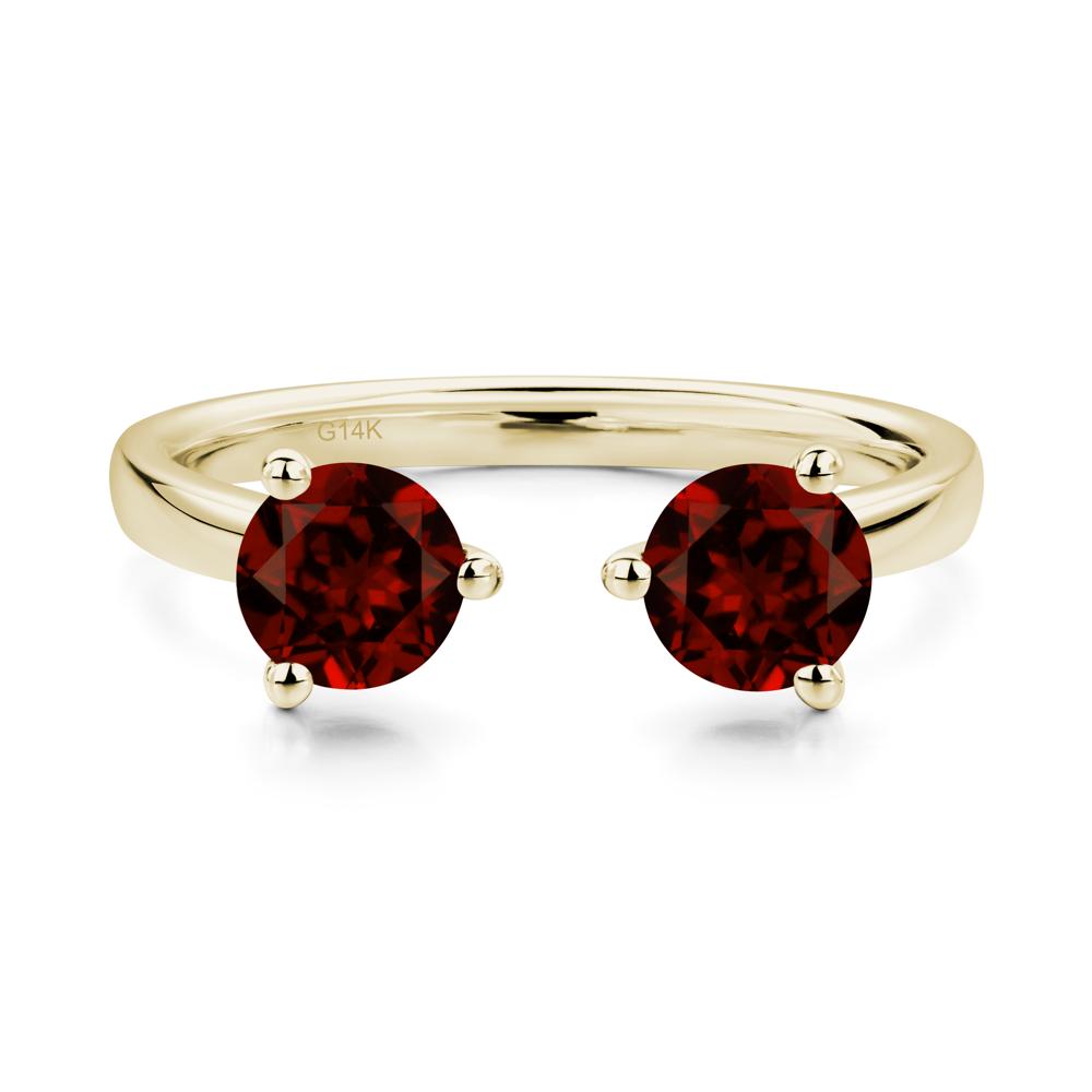 Adjustable Garnet Ring | LUO Jewelry #metal_14k yellow gold