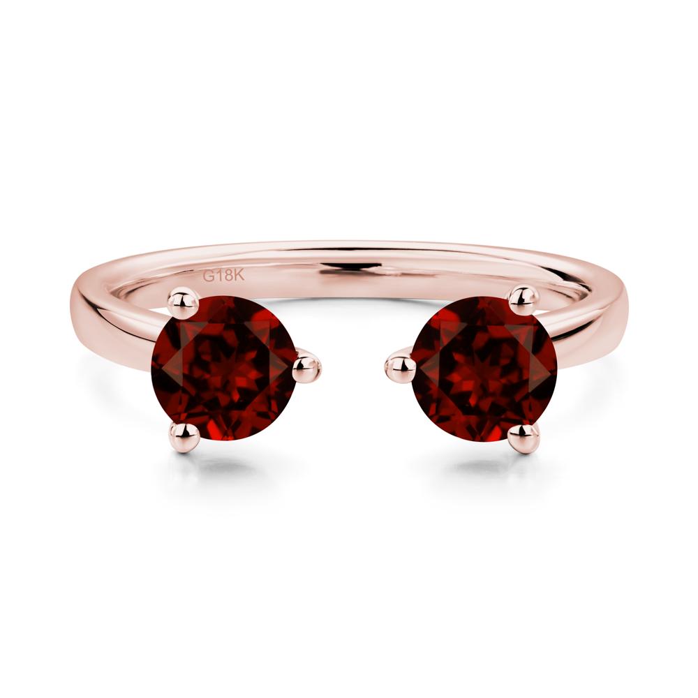 Adjustable Garnet Ring | LUO Jewelry #metal_18k rose gold