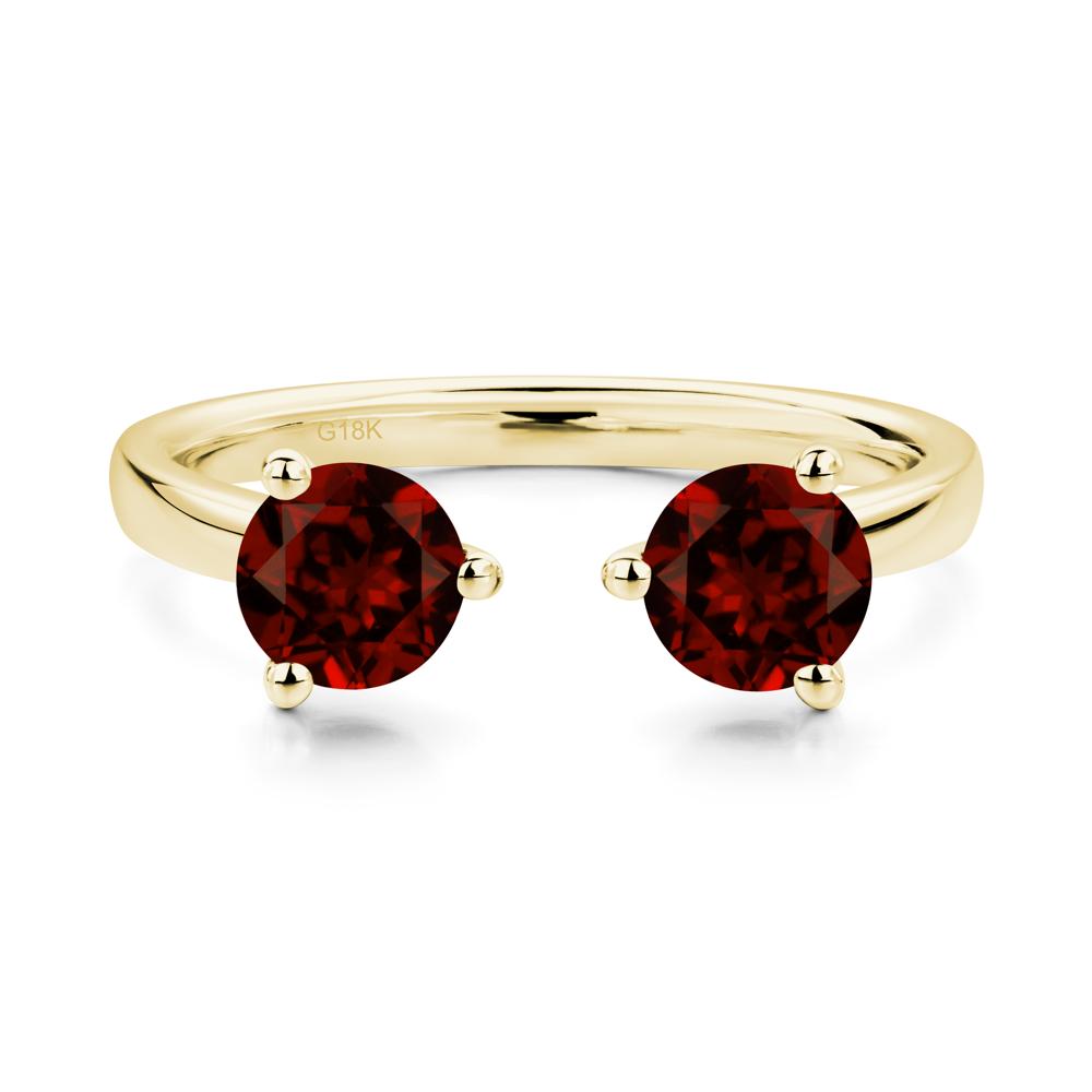 Adjustable Garnet Ring | LUO Jewelry #metal_18k yellow gold