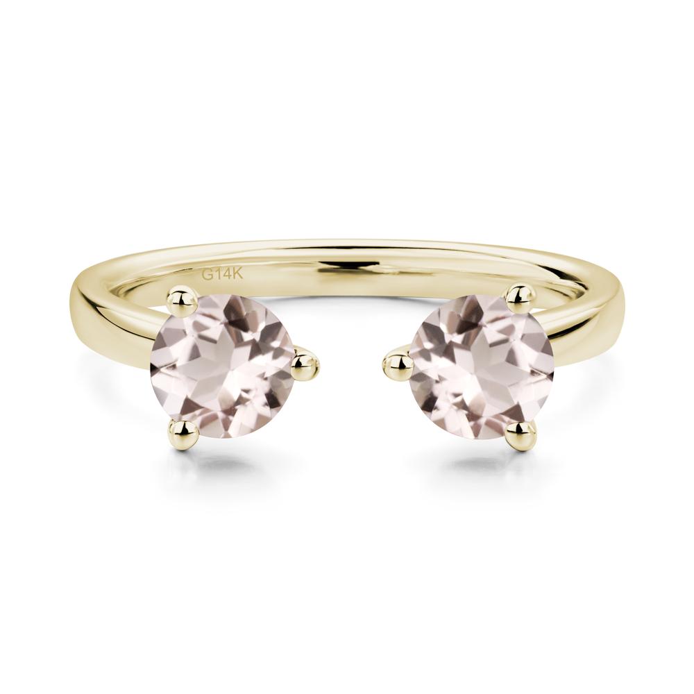 Adjustable Morganite Ring | LUO Jewelry #metal_14k yellow gold