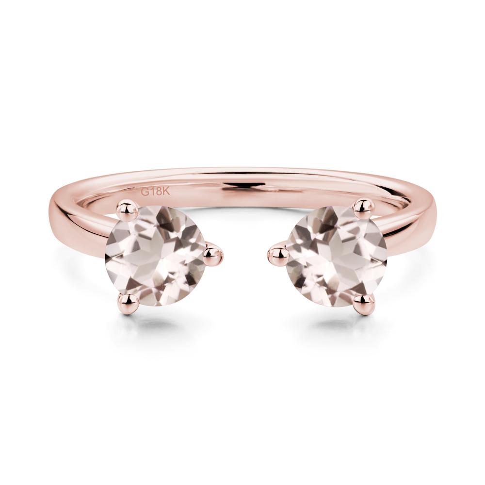 Adjustable Morganite Ring | LUO Jewelry #metal_18k rose gold