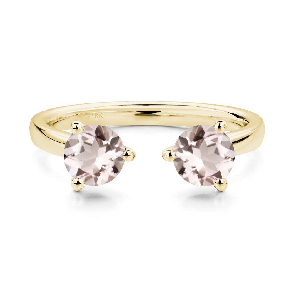 Adjustable Morganite Ring | LUO Jewelry #metal_18k yellow gold