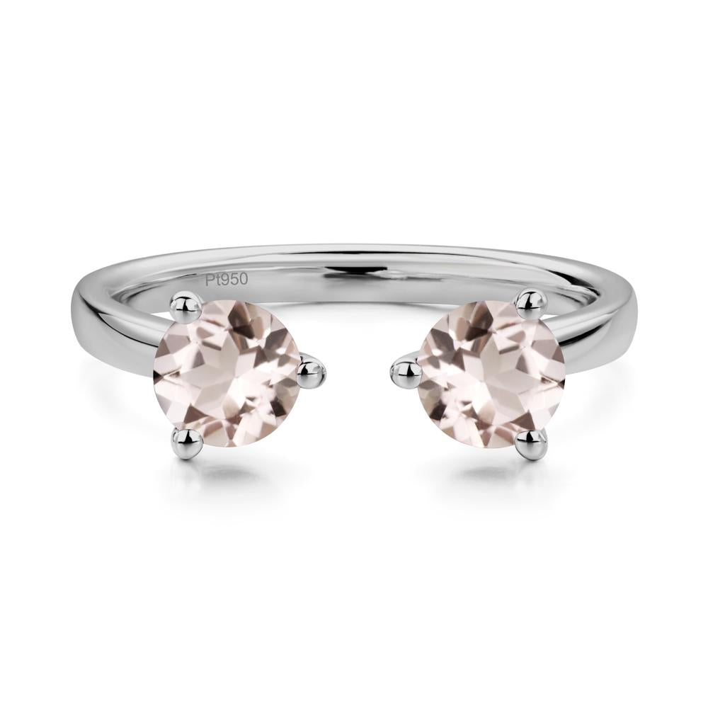 Adjustable Morganite Ring | LUO Jewelry #metal_platinum