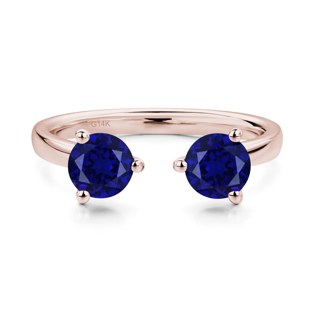 Adjustable Sapphire Ring | LUO Jewelry #metal_14k rose gold