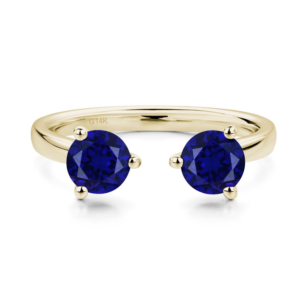 Adjustable Sapphire Ring | LUO Jewelry #metal_14k yellow gold