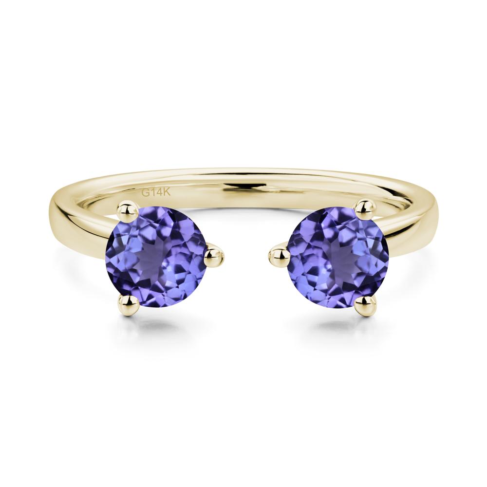 Adjustable Tanzanite Ring | LUO Jewelry #metal_14k yellow gold