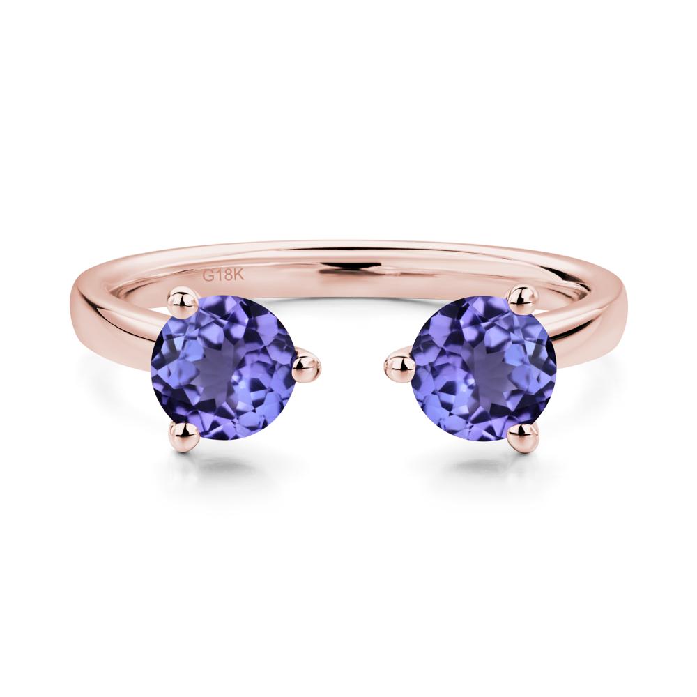 Adjustable Tanzanite Ring | LUO Jewelry #metal_18k rose gold