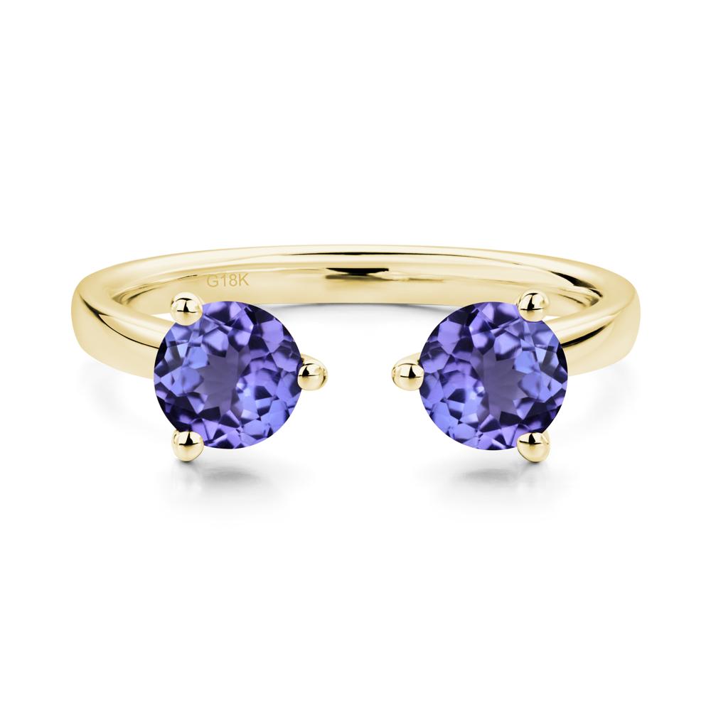 Adjustable Tanzanite Ring | LUO Jewelry #metal_18k yellow gold