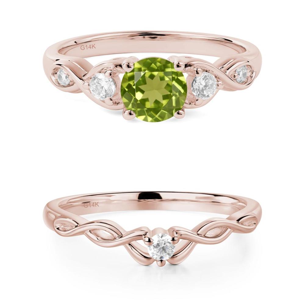 Peridot Twisted Ring - LUO Jewelry #metal_xxxxx