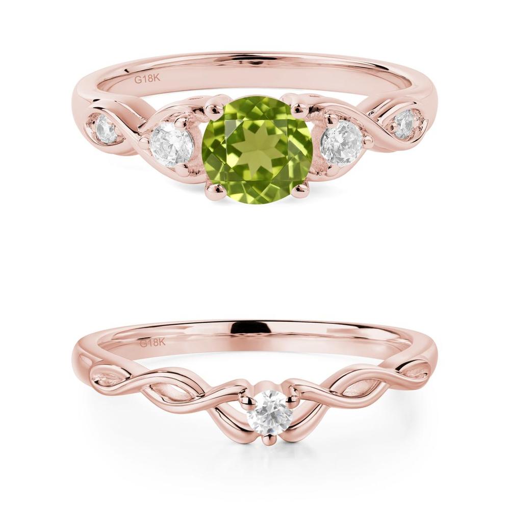 Peridot Twisted Ring - LUO Jewelry #metal_xxxxx