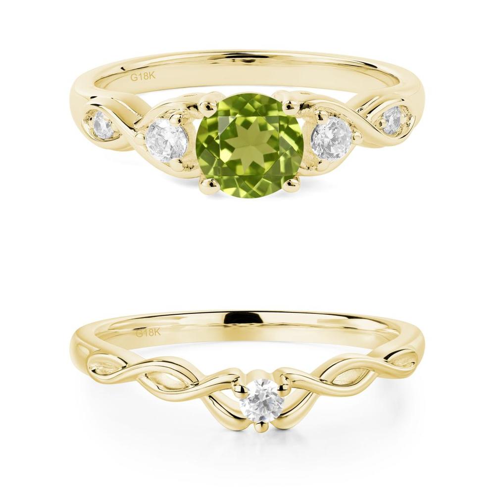 Peridot Twisted Ring - LUO Jewelry #metal_xxxxx