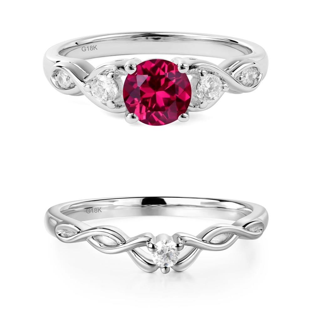 Ruby Twisted Ring - LUO Jewelry #metal_xxxxx