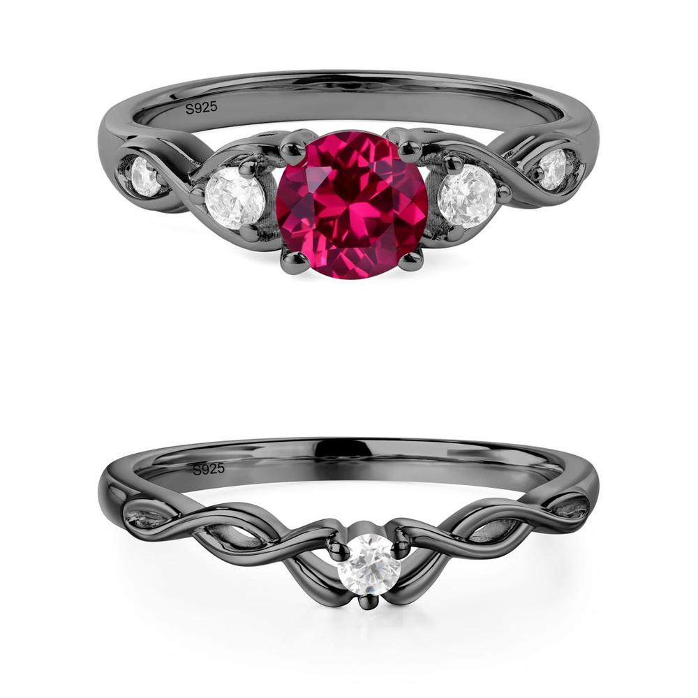 Ruby Twisted Ring - LUO Jewelry #metal_xxxxx