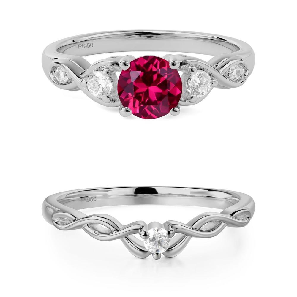 Ruby Twisted Ring - LUO Jewelry #metal_xxxxx