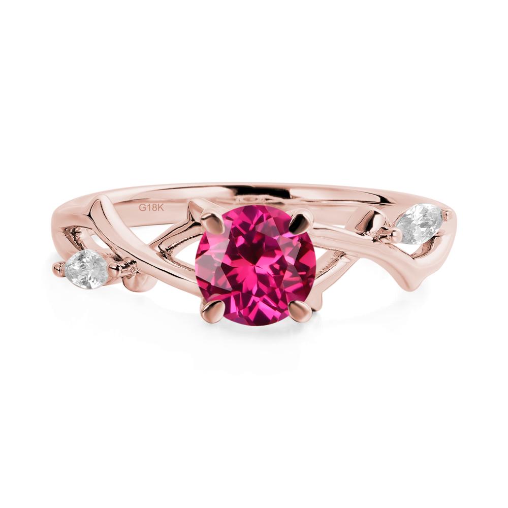 Ruby Twig Promise Ring - LUO Jewelry #metal_18k rose gold