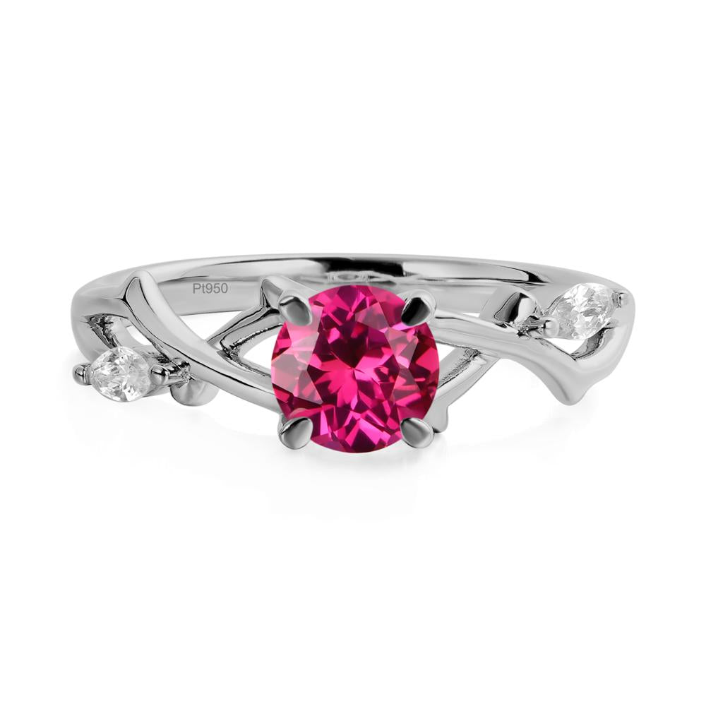 Ruby Twig Promise Ring - LUO Jewelry #metal_platinum