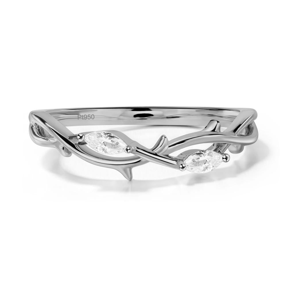 White Topaz Twig Promise Ring - LUO Jewelry #metal_xxxxx