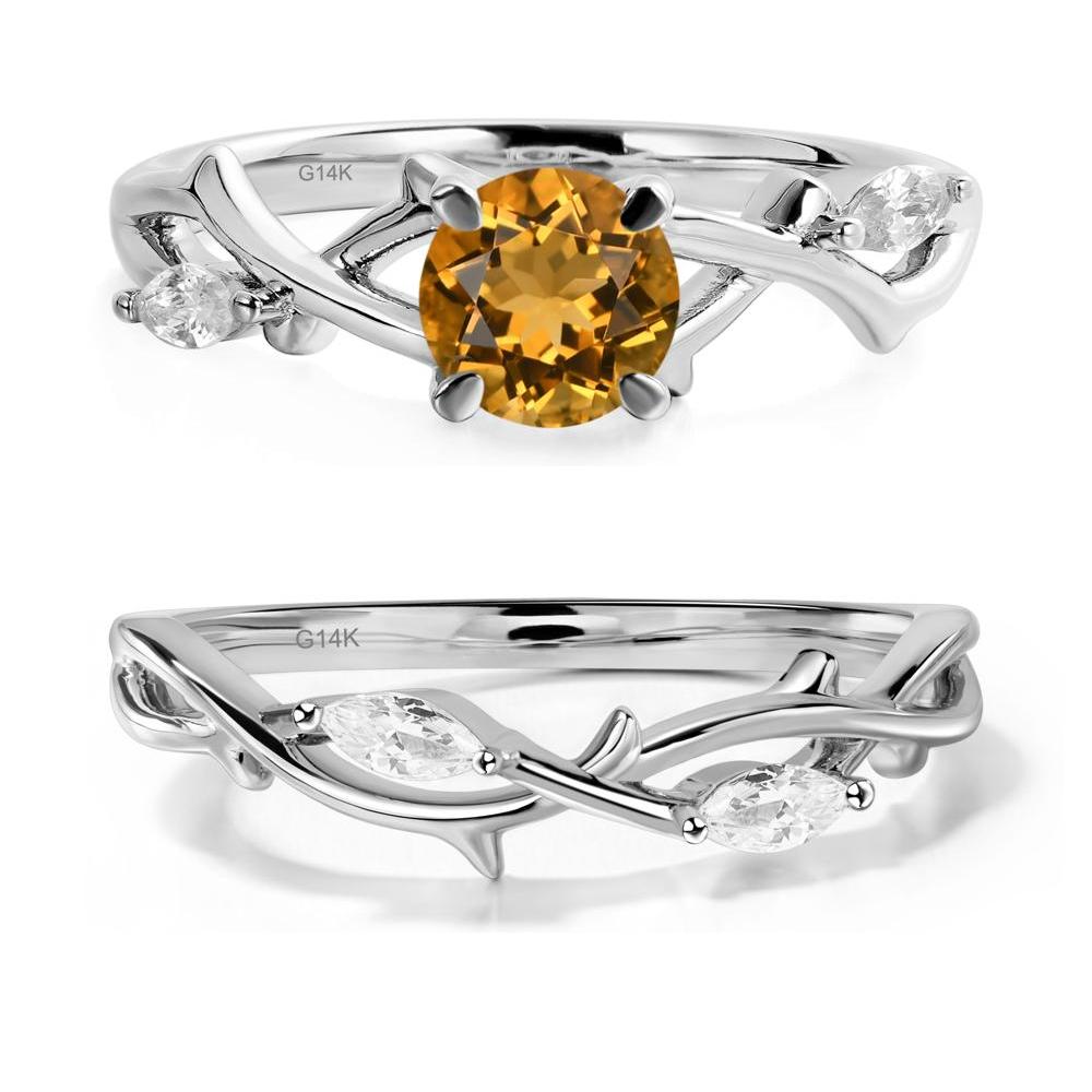 Citrine Twig Promise Ring - LUO Jewelry #metal_xxxxx