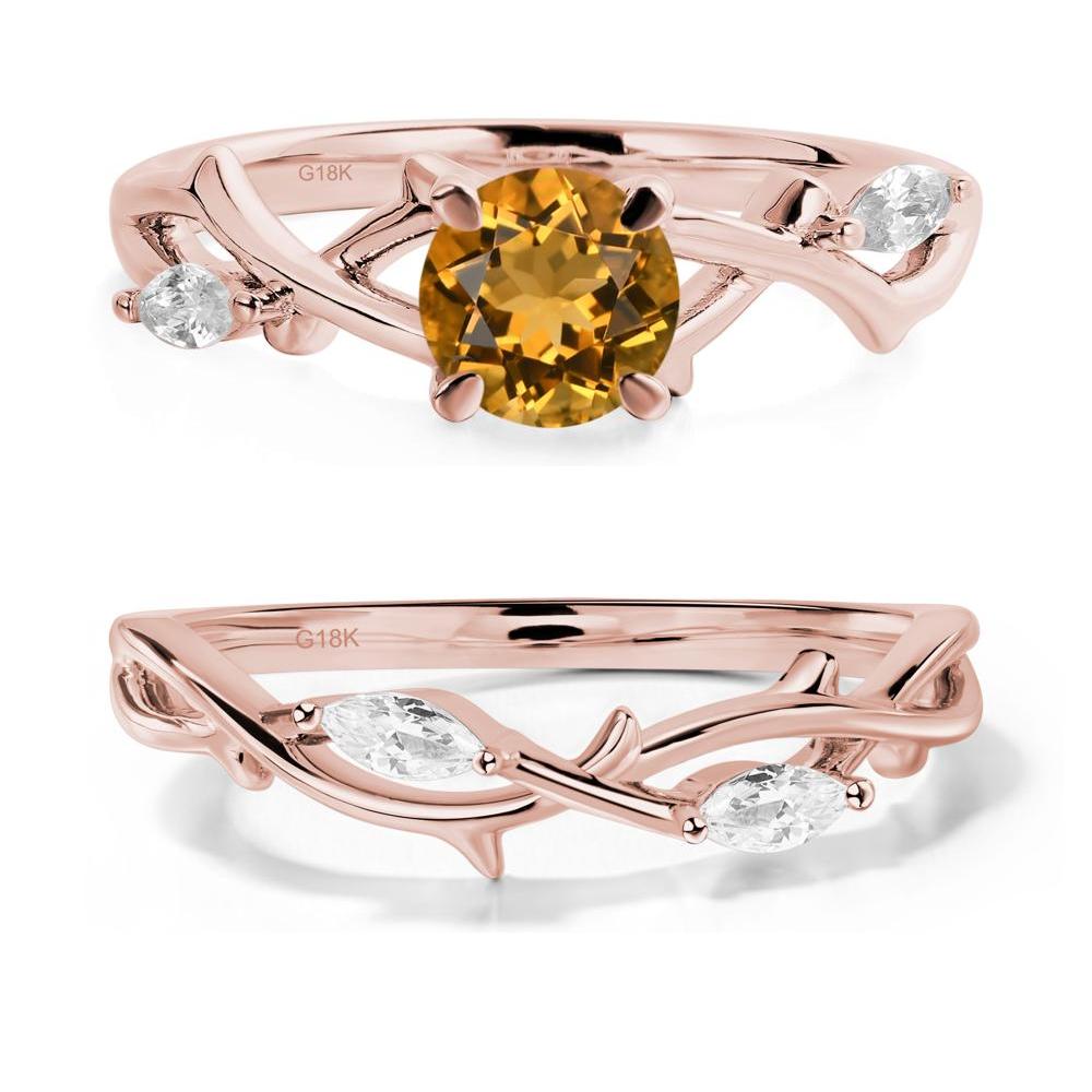 Citrine Twig Promise Ring - LUO Jewelry #metal_xxxxx