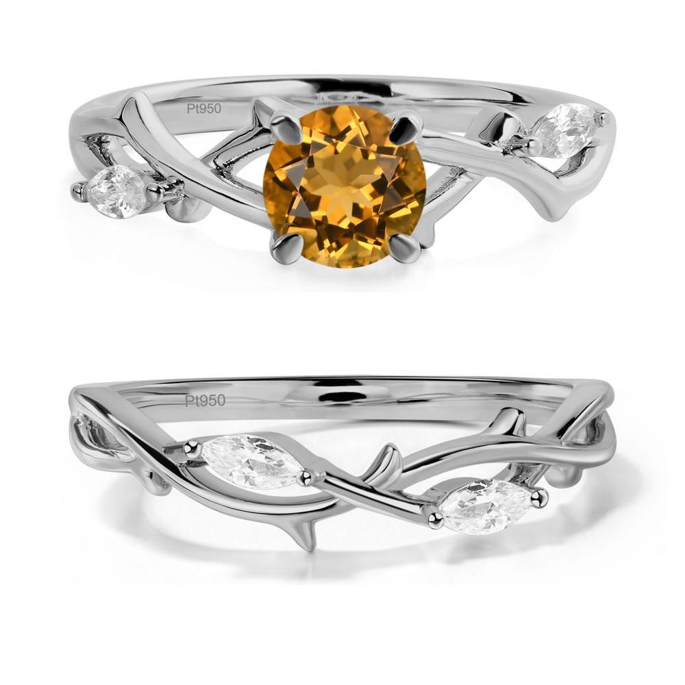 Citrine Twig Promise Ring - LUO Jewelry #metal_xxxxx