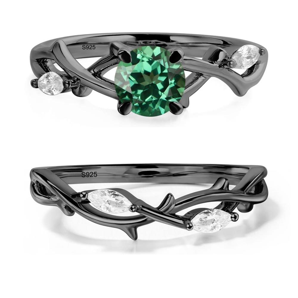 Green Sapphire Twig Promise Ring - LUO Jewelry #metal_xxxxx