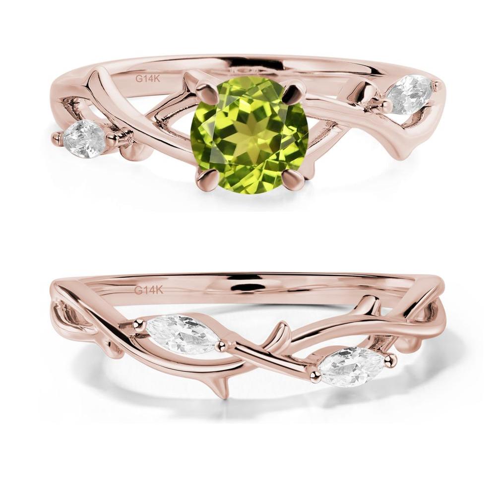 Peridot Twig Promise Ring - LUO Jewelry #metal_xxxxx