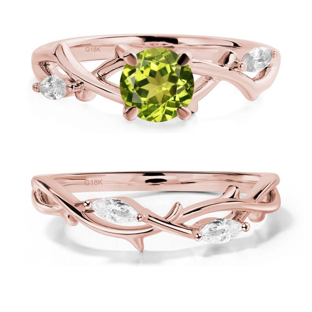 Peridot Twig Promise Ring - LUO Jewelry #metal_xxxxx