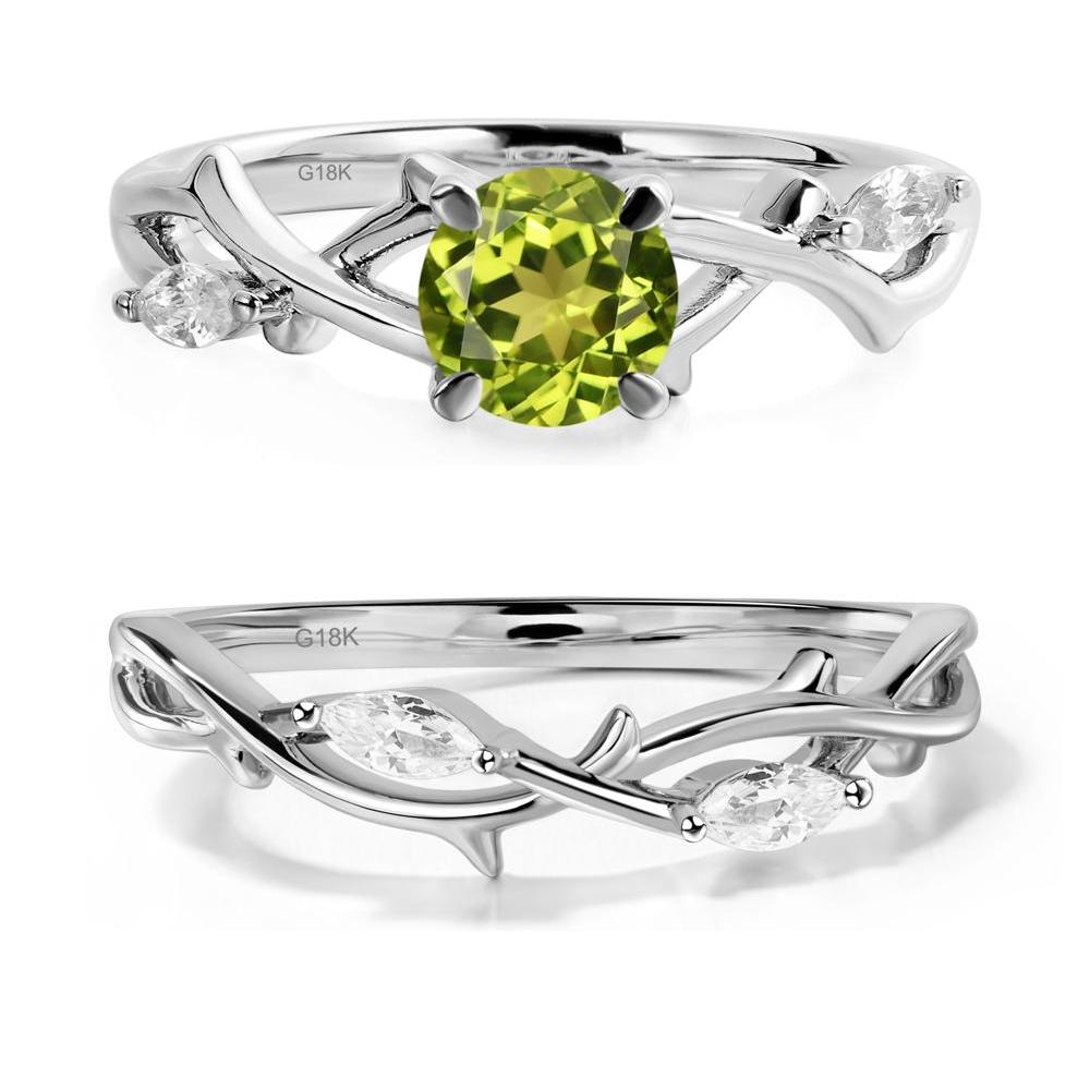 Peridot Twig Promise Ring - LUO Jewelry #metal_xxxxx