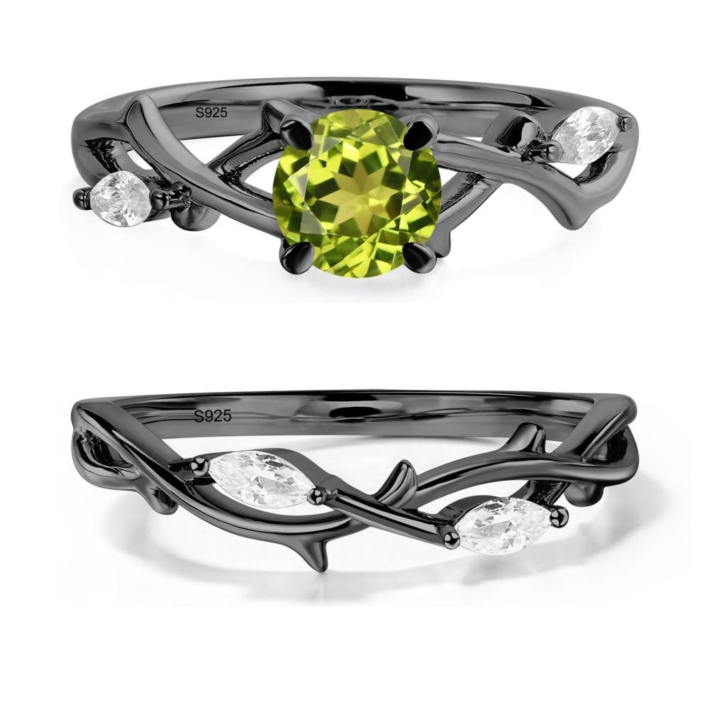 Peridot Twig Promise Ring - LUO Jewelry #metal_xxxxx