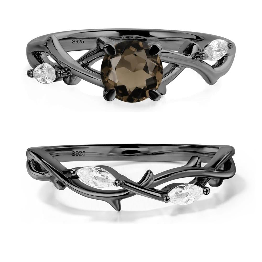 Smoky Quartz Twig Promise Ring - LUO Jewelry #metal_xxxxx