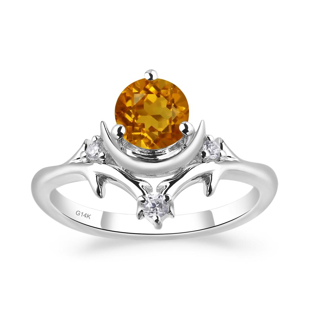 2024 Lemon Citrine Sterling Silver Ring Matching Earrings Sz 10