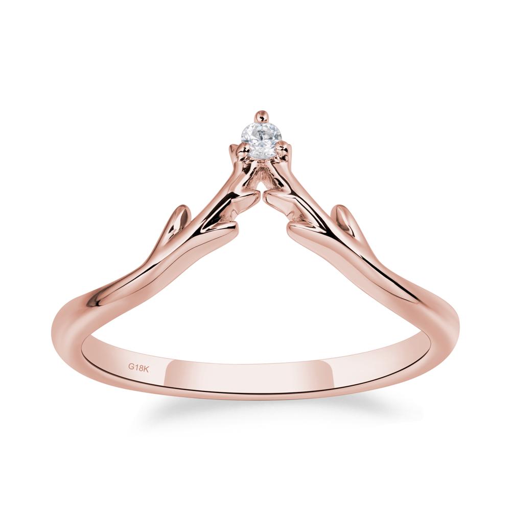 Morganite Crescent Moon and Star Ring - LUO Jewelry #metal_xxxxx