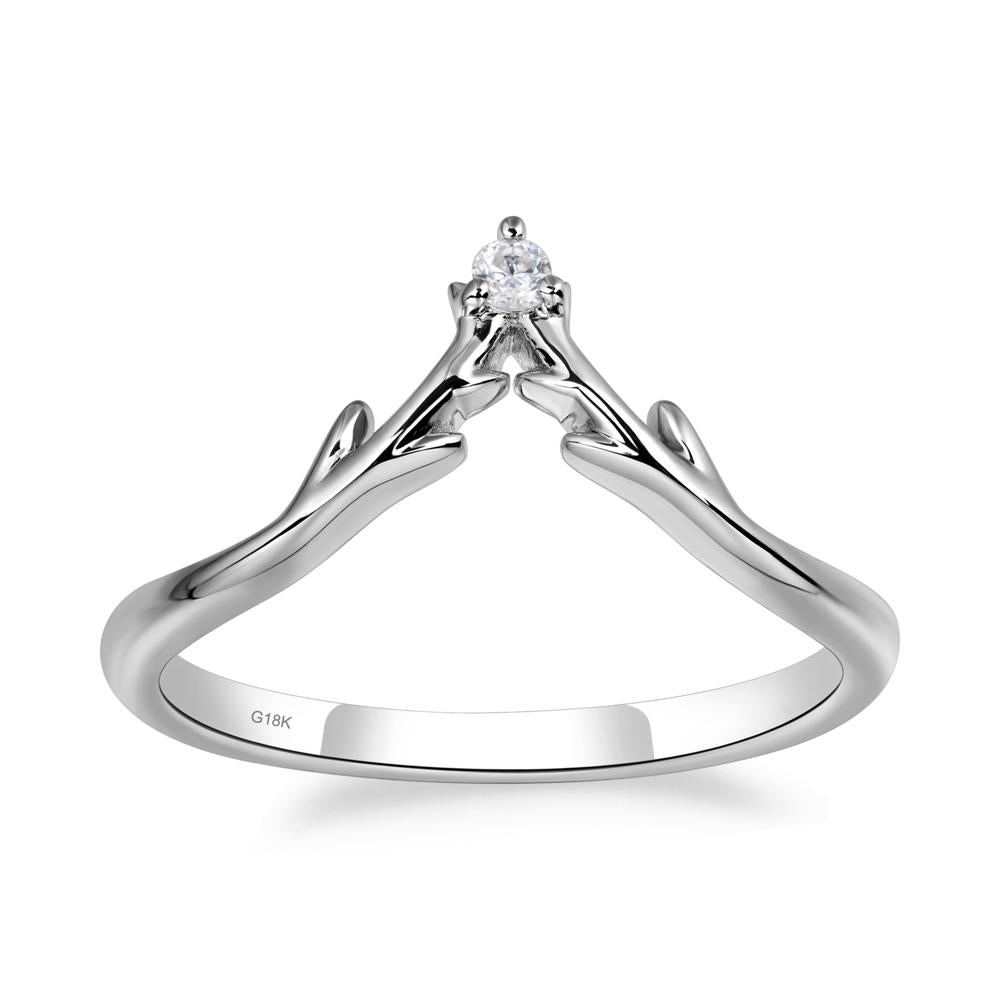 Green Amethyst Crescent Moon and Star Ring - LUO Jewelry #metal_xxxxx