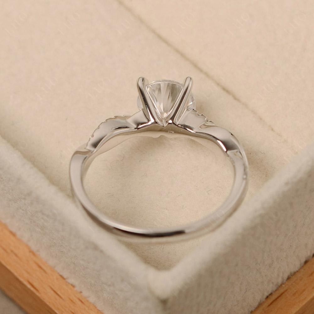 Cubic Zirconia Twisted Engagement Ring - LUO Jewelry 