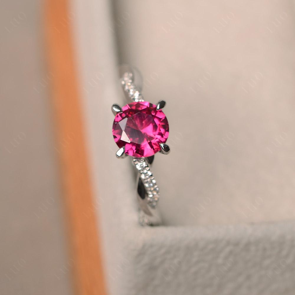 Ruby Twist Ring - LUO Jewelry 