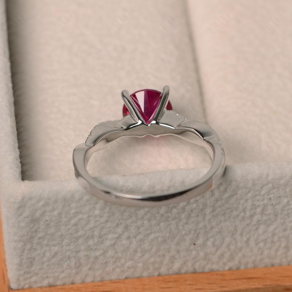 Ruby Twist Ring - LUO Jewelry 