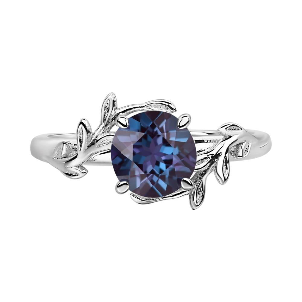 Alexandrite Vine Engagement Ring - LUO Jewelry #metal_sterling silver