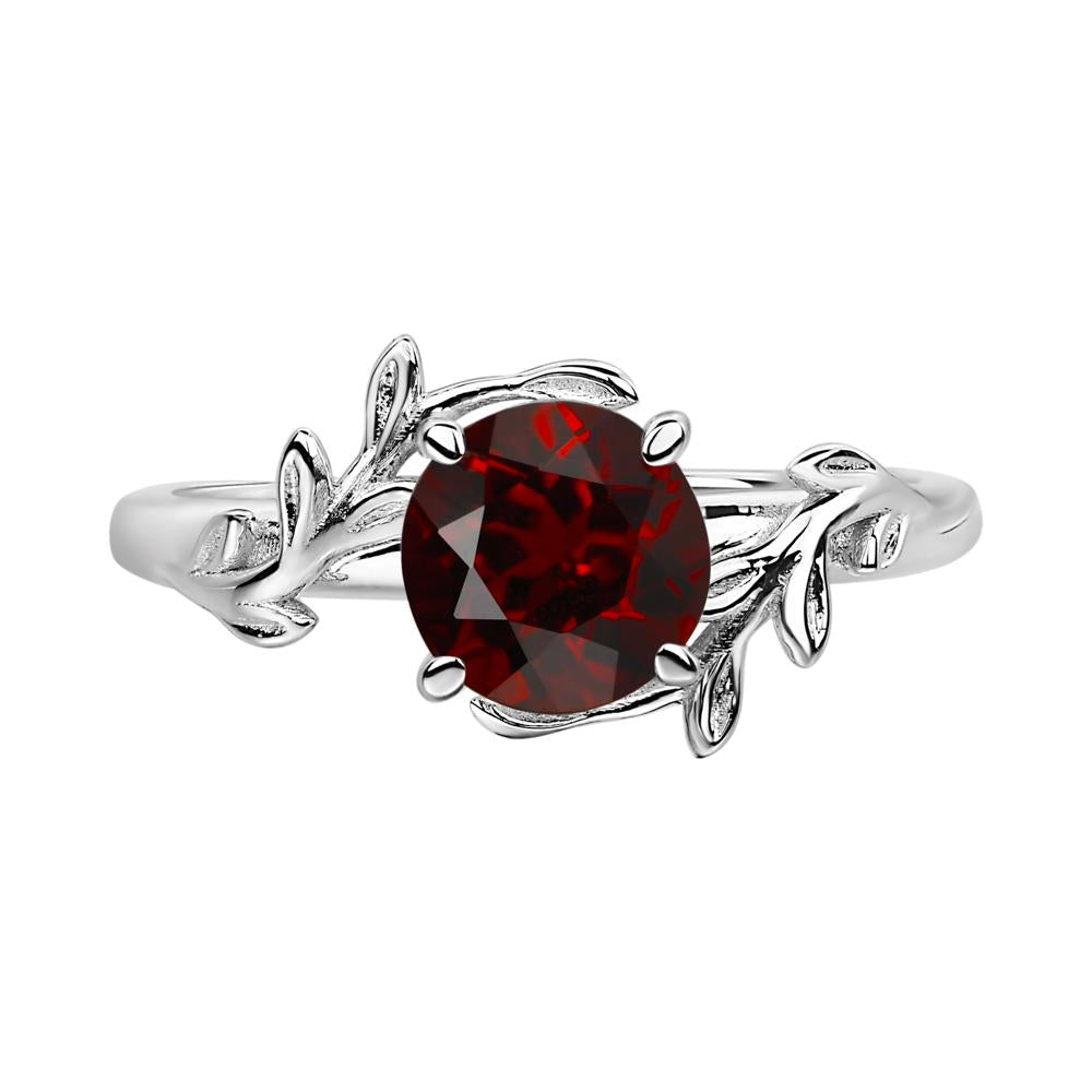 Garnet Vine Ring - LUO Jewelry #metal_sterling silver