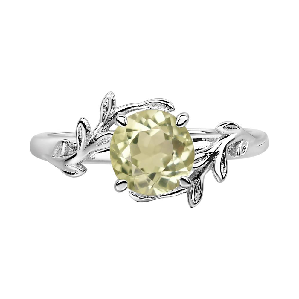 Lemon Quartz Vine Ring - LUO Jewelry #metal_sterling silver