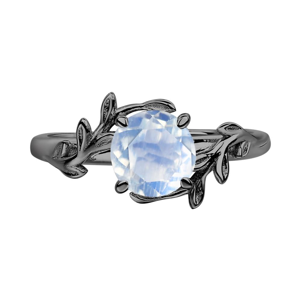 Moonstone Vine Ring - LUO Jewelry #metal_black finish sterling silver