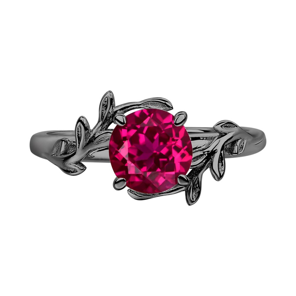 Ruby Vine Ring - LUO Jewelry #metal_black finish sterling silver