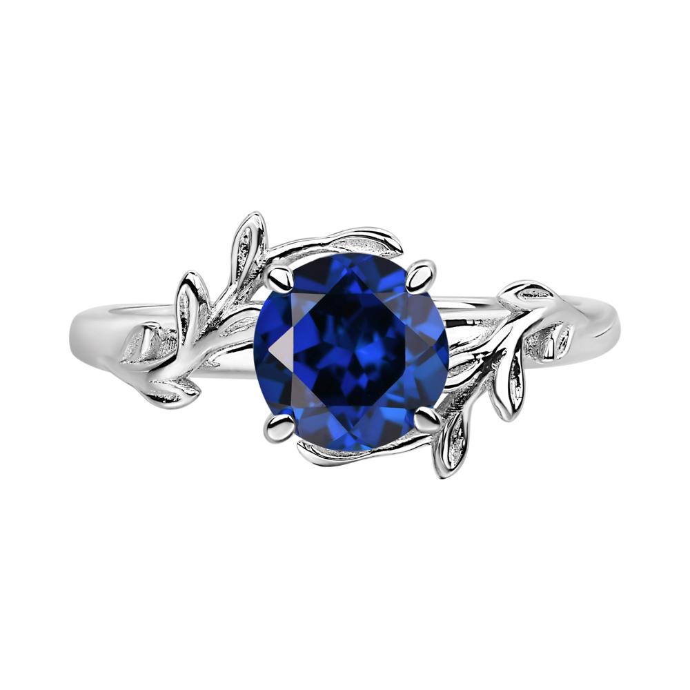 Sapphire Leaf and Vine Ring - LUO Jewelry #metal_sterling silver