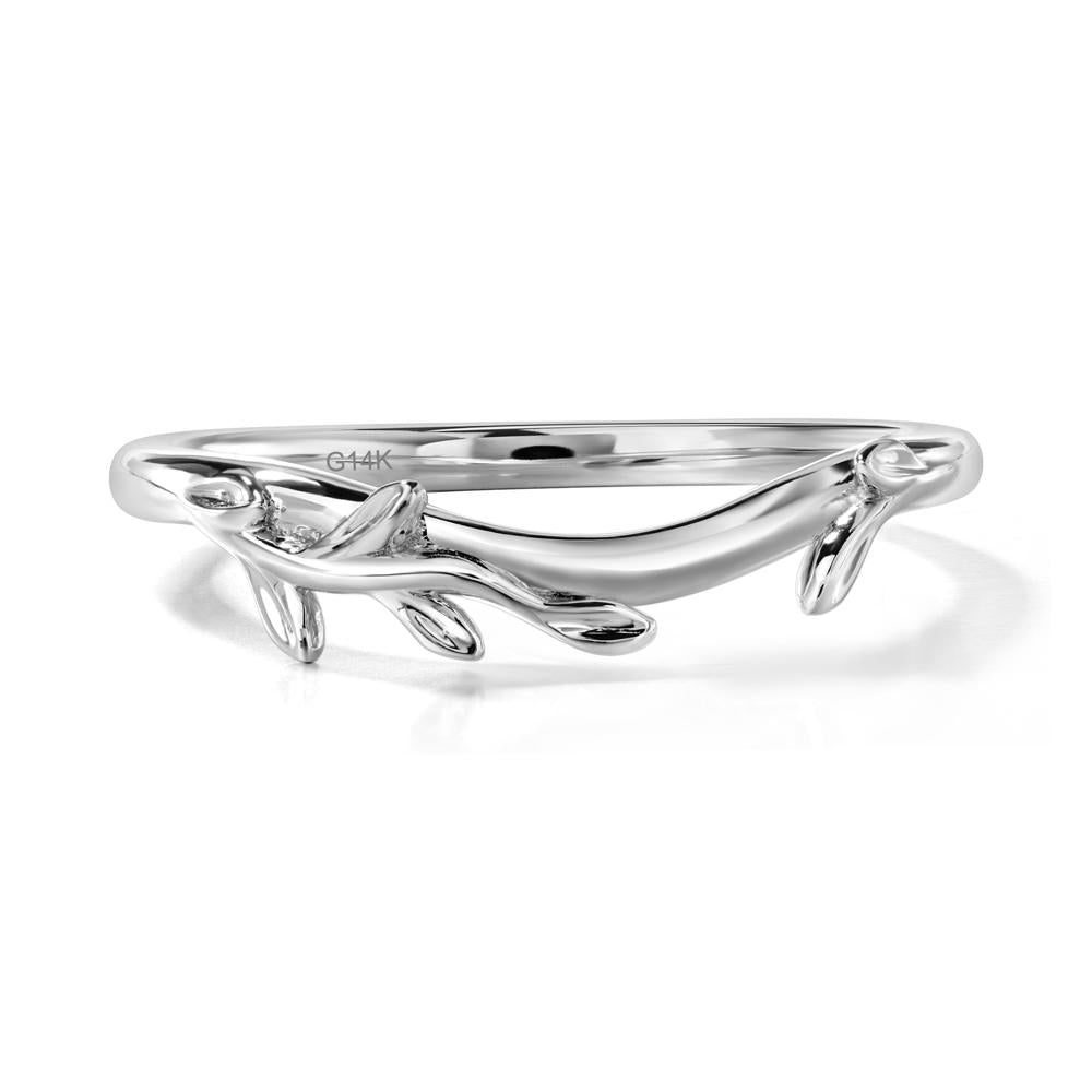 White Topaz Leaf and Vine Ring - LUO Jewelry #metal_xxxxx