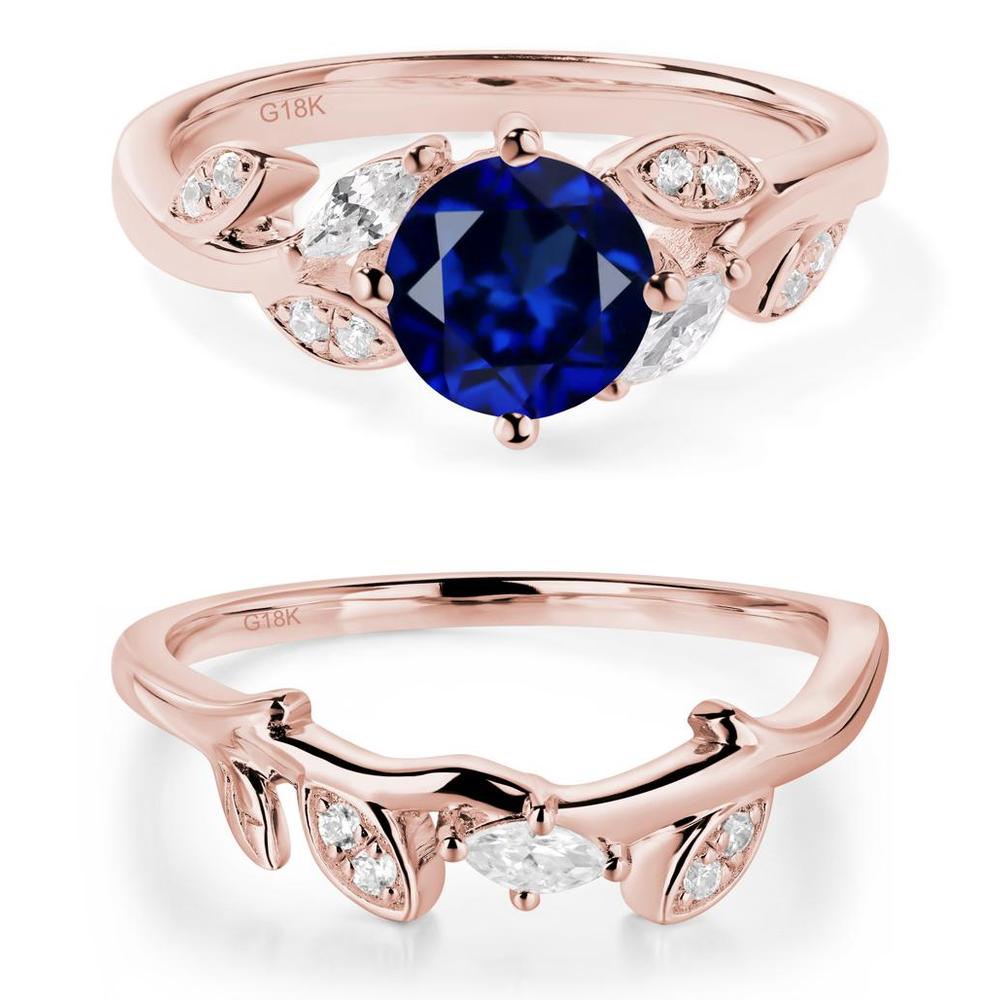 Vine Leaf Sapphire Engagement Ring - LUO Jewelry #metal_xxxxx