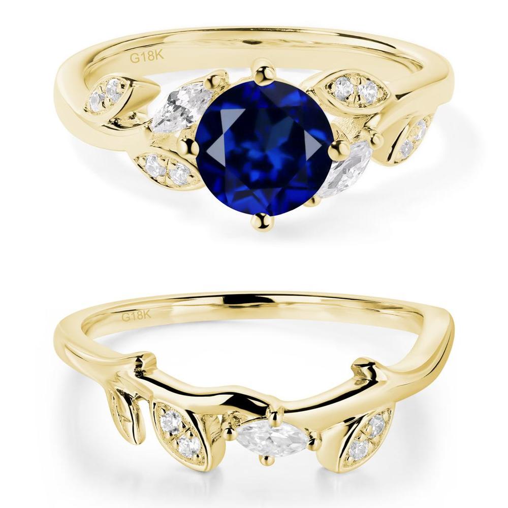 Vine Leaf Sapphire Engagement Ring - LUO Jewelry #metal_xxxxx