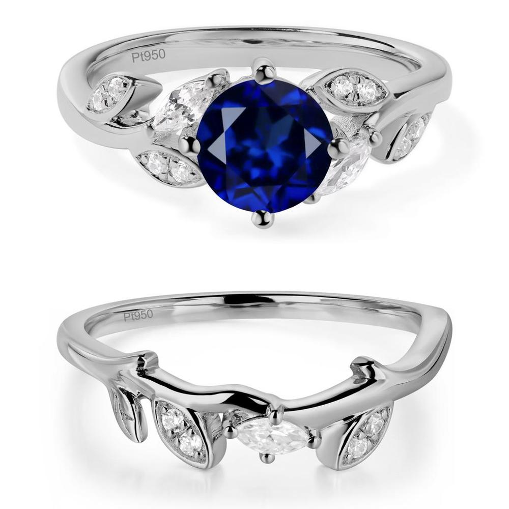 Vine Leaf Sapphire Engagement Ring - LUO Jewelry #metal_xxxxx