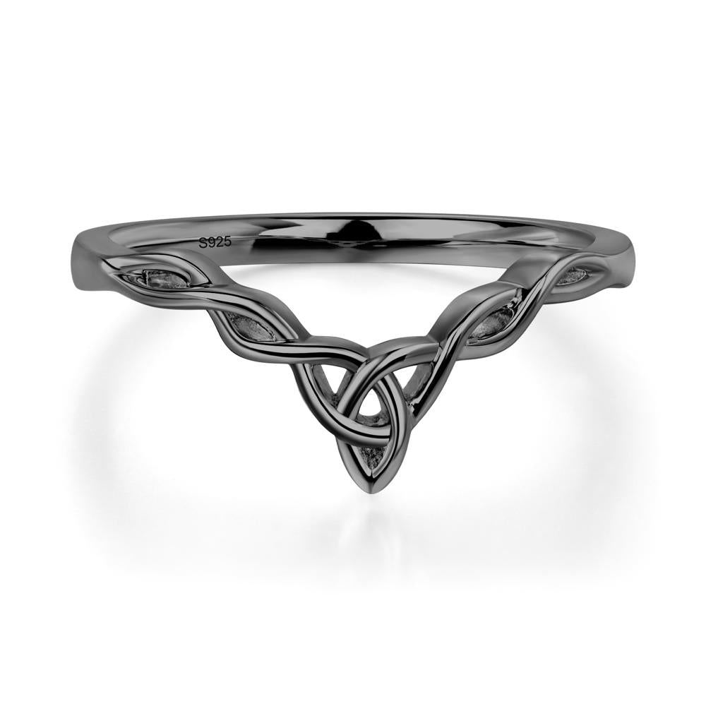 Round Cut Smoky Quartz Celtic Ring - LUO Jewelry #metal_xxxxx