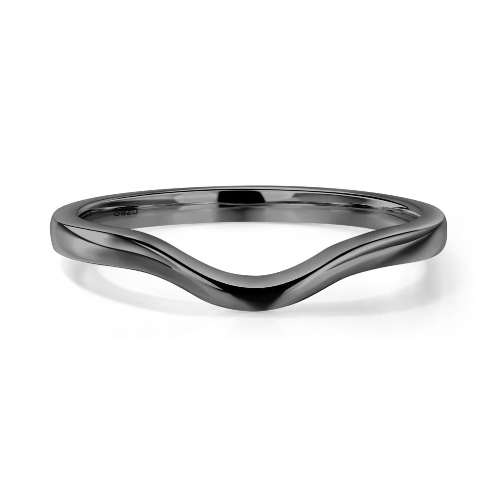 Princess Cut Black Spinel Petite Ring - LUO Jewelry #metal_xxxxx