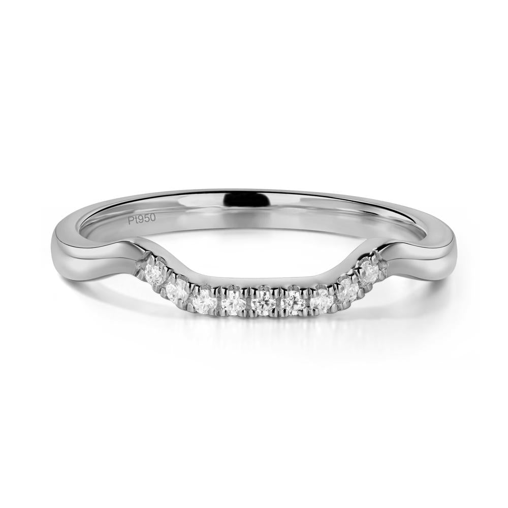 Princess Cut Moissanite Twist Ring - LUO Jewelry #metal_xxxxx