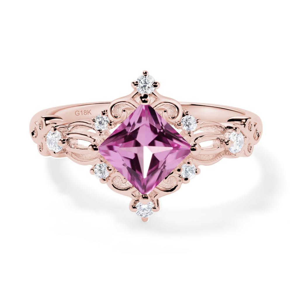 Pink Sapphire Sparkle Ring - LUO Jewelry #metal_18k rose gold